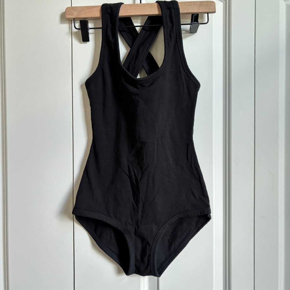 Like new Arq Cleo Leo bodysuit in black size small